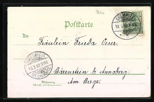 AK Chemnitz, Gasthaus Waldschänke im Zeisigwald