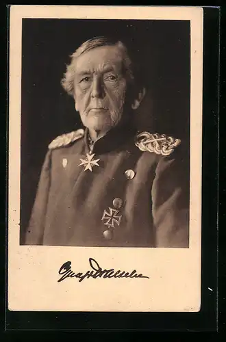 AK Heerführer Generalfeldmarschall v. Haeseler in Uniform