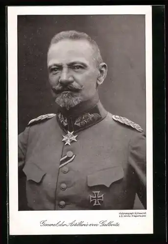 AK General der Artillerie Gallwitz mit Schnurrbart