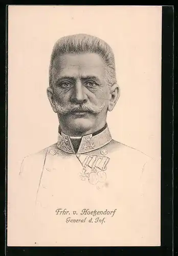 AK General der Infanterie Freiherr von Hoetzendorf in Uniform