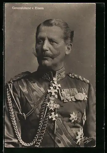 AK Heerführer Generaloberst von Einem in Uniform