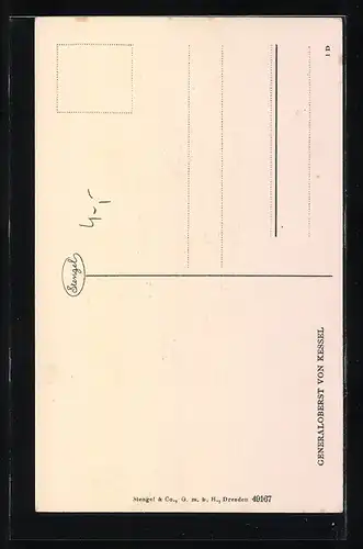 AK Generaloberst von Kessel in Uniform