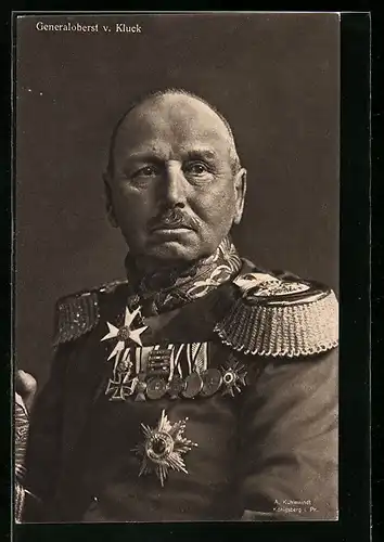 AK Heerführer Generaloberst von Kluck in Uniform