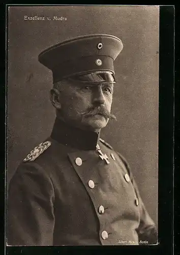 AK Exzellenz von Mudra in Uniform