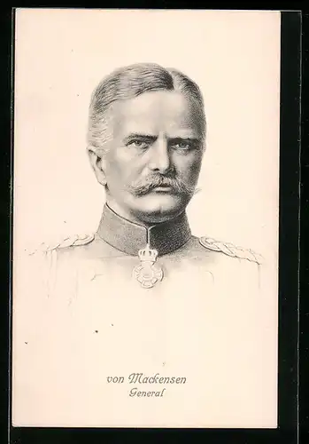 AK Heerführer Generalfeldmarschall von Mackensen in Uniform mit Orden