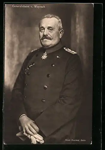 AK Heerführer Generaloberst von Woyrsch in Uniform
