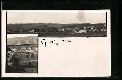 AK Roda, Ortsansicht, Hof