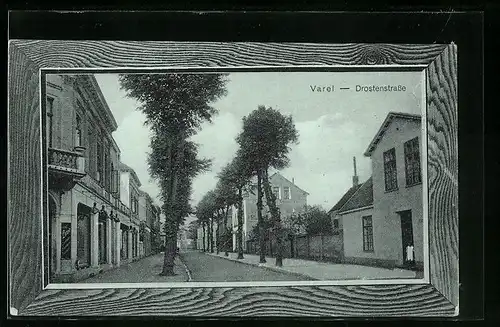 AK Varel, Blick in die Drostenstrasse