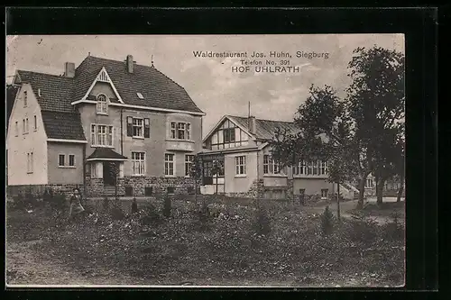 AK Siegburg, Waldrestaurant Hof Uhlrath von Jos. Huhn