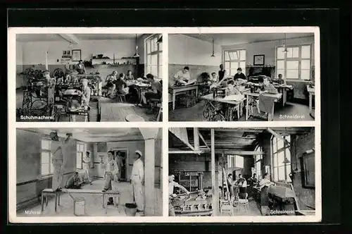 AK Rengshausen b. Homberg, Burschenheim Beiserhaus, Schneiderei, Schuhmacherei