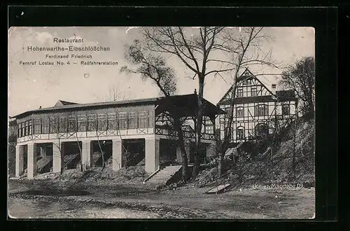 AK Hohenwarthe, Restaurant Elbschlösschen von Ferdinand Friedrich