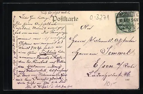 AK Hohenwarthe, Restaurant Elbschlösschen von Ferdinand Friedrich