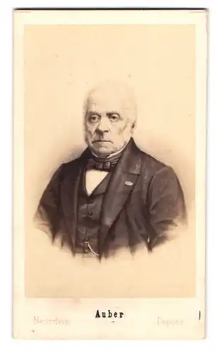 Fotografie Neurdein, Paris, Portrait Danile-Francois-Esprit Auber, französischer Komponist