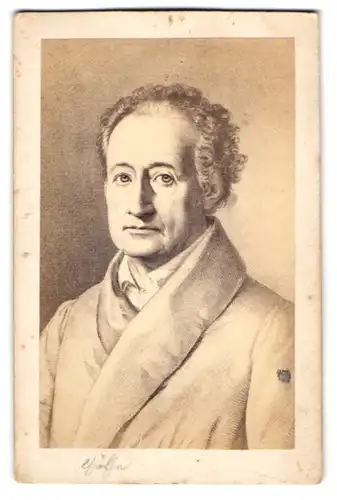 Fotografie unbekannter Fotograf und Ort, Portrait Johann Wolfgang von Goethe