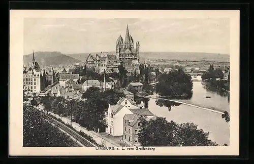 AK Limburg a. L., Blick vom Greifenberg