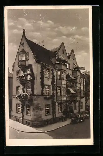 AK Freiburg i. Baden, Hotel Minerva, Poststrasse 8