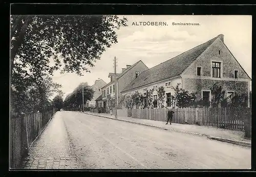 AK Altdöbern, Blick in die Seminarstrasse