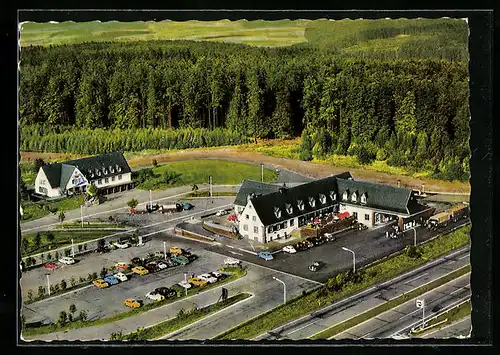 AK Giessen, Autobahn-Rasthaus und Hotel Reinhardshain