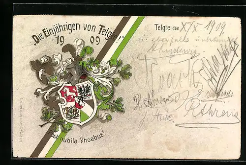 AK Telgte, Die Einjährigen von Telgte, Studentenwappen