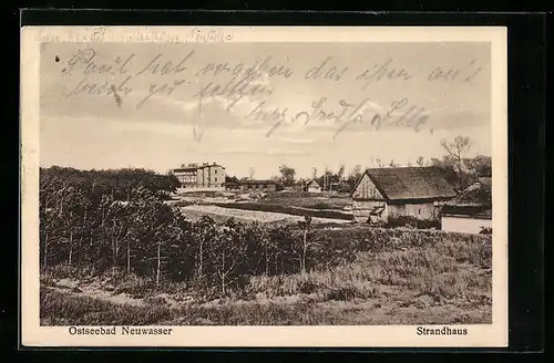AK Neuwasser / Ostseebad, Blick zum Strandhaus