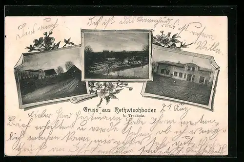 AK Rethwischboden b. Treuholz, Strassenpartie im Ort, Gasthaus