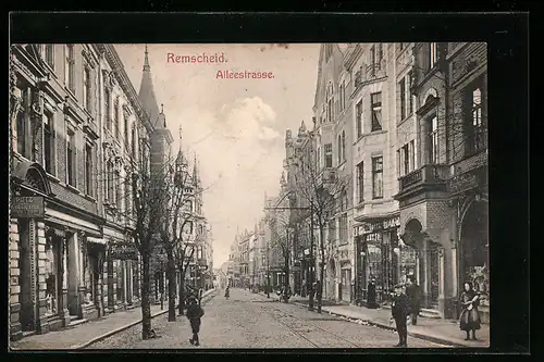 AK Remscheid, Blick in die Alleestrasse