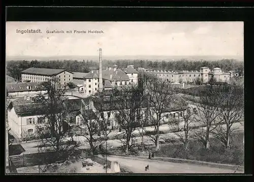 AK Ingolstadt, Gasfabrik mit Fronte Heideck