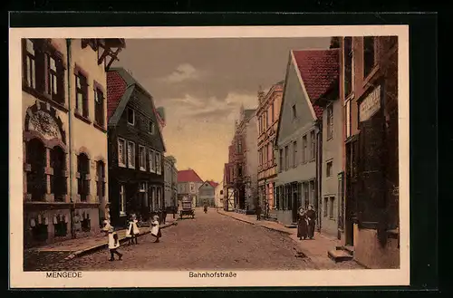 AK Mengede, Blick in die Bahnhofstrasse