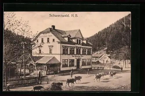 AK Schwarzwald, Gasthaus Zum deutschen Haus