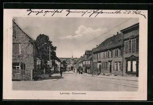 AK Lennep, Blick in die Cölnerstrasse