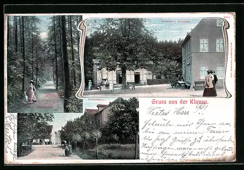 AK Klausa, Veranda u. Gasthaus, Logierhaus