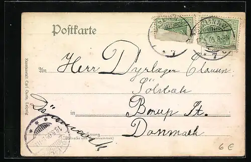 AK Berlin, Schiffe unter und Strassenbahnen auf der Jannowitzbrücke