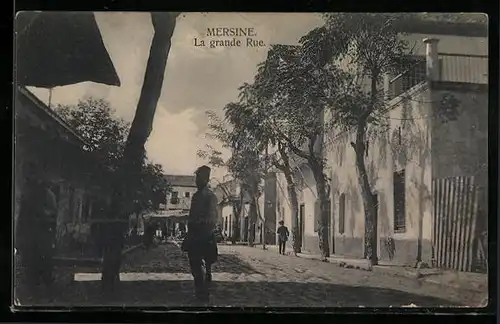 AK Mersine, La grande Rue, Ortspartie