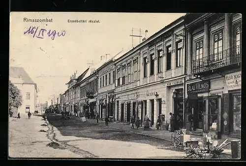 AK Rimaszombat, Erzsébettéri részlet