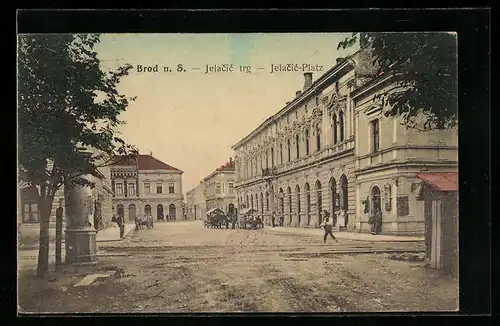 AK Brod n. S., Jelacic-Platz