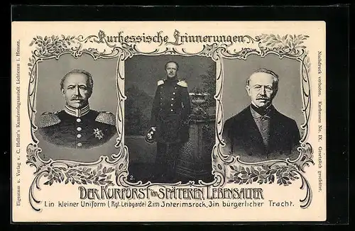 AK Der Kurfürst von Hessen-Darmstadt im späteren Lebensalter