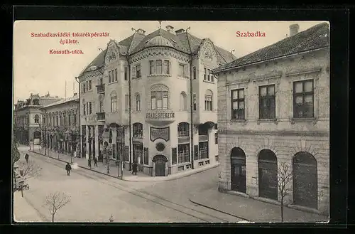 AK Szabadka, Szabadkavideki takarekpenztar epülete, Kossuth-utca