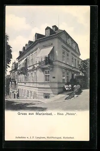 AK Marienbad, Hotel Haus Phönix