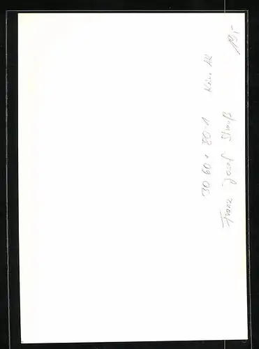 AK CSU-Politiker Franz Josef Strauss, mit original Autograph