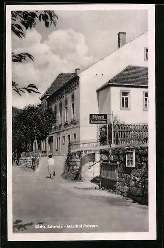 AK Prossen / Sächs. Schweiz, Gasthof Prossen