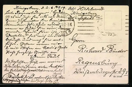 AK Königsberg i. Pr., Schlossteichbrücke