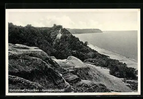 AK Rauschen / Ostsee, Gausupschlucht