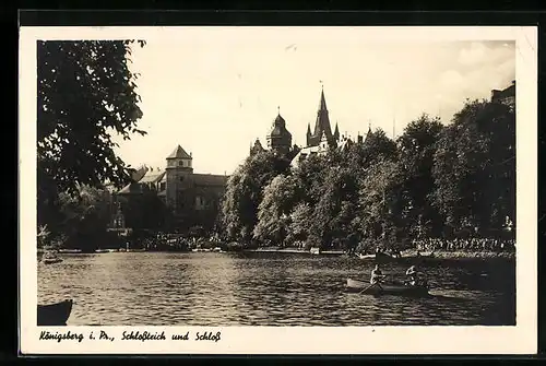 AK Königsberg i. Pr., Schlossteich und Schloss