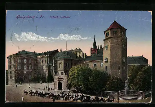 AK Königsberg i. Pr., Schloss, Ostseite