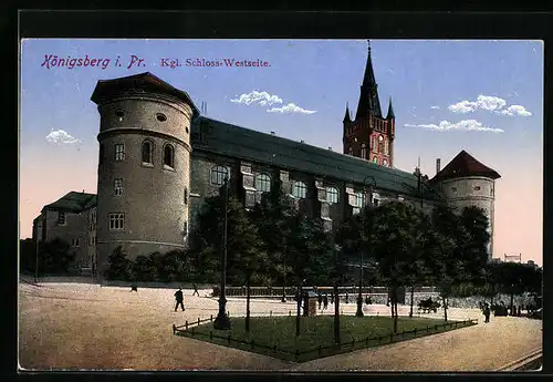 AK Königsberg i. Pr., Königliches Schloss, Westseite