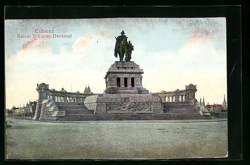 AK Koblenz, Kaiser Wilhelm-Denkmal