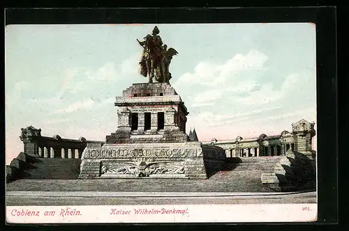 AK Koblenz, Kaiser Wilhelm-Denkmal