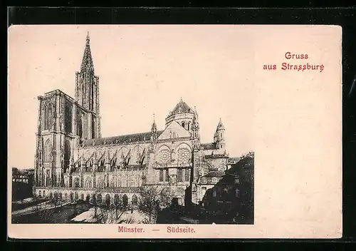 AK Strassburg, Münster, Südseite