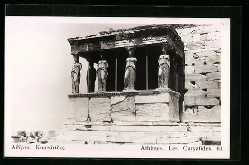 AK Athènes, Les Caryatides, L`Acropole