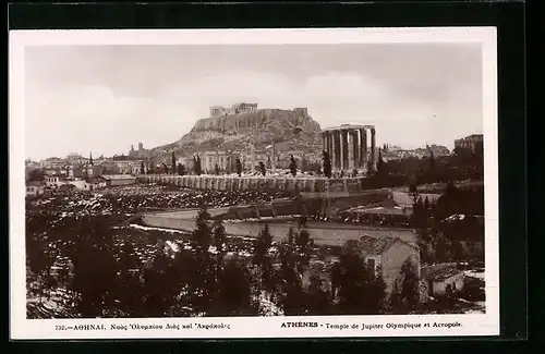 AK Athènes, Temple de Jupiter Olympique et Acropole